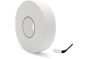 PUCIO Para Raquetas De Tenis, Lija Antideslizante Y Overgrip Autoadhesivo Para Hockey, Lija Antideslizante Para Golf, Tenis, BáDminton, Hockey, Raquetas Y Barras De Dominadas - 25 M (blanco)
