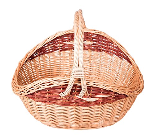 Preisvergleich Produktbild Dkaren Handgeflochtener Weidekorb Kaminholzkorb Wk012