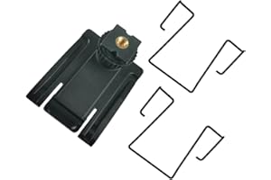 Amykite Blitzschuh-Montageadapter, Blitzschuh-Halterung mit 1/4-Zoll-Gewinde, Ersatz-Mikrofon-Gürtelclip für Sony, Boya Wireless-Mikrofone, Schwarz