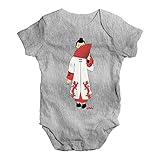 TWISTED ENVY Baby Mädchen (0-24 Monate) Body Gr. 18-24 Monate, Grau Meliert