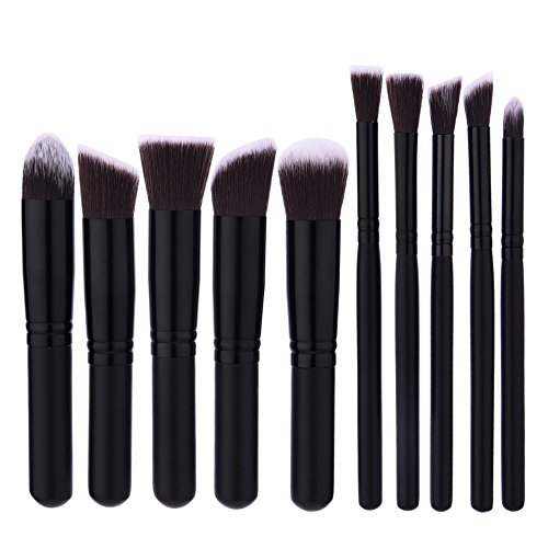 Preisvergleich Produktbild Vovotrade10 Stück Professionelle Makeup Pinsel nette schwarz Kombination weich Set Pinsel Make-up Pinsel