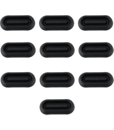 Lot De 10 Bouchons En Caoutchouc Pour Trous De Caisse Voiture - 18x45 Mm, Compatibles VW Et Audi, Noirs