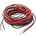 Price comparison product image PsmGoods 32 Feet 22 Gauge Silicone Wire Super Flexible Silicone Rubber Wire Cable 22 AWG Silicone Wire 16 Feet Red/16 Feet Black (22 Gauge)