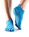 Produktbild Toesox Full Toe Low Rise Grip Socken für Yoga, Pilates, Fitness rutschfeste Skid Socken - 1 Paar (Skydiver, Small)
