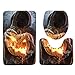 Produktbild Lazzgirl Halloween Kürbislaterne WC Sitzbezug und Teppich Badezimmer Set Halloween Dekor(E)