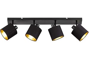RL LIVE YOUR LIGHT Reality LIGHTING, TOMMY,excl. 4 x E14, máx.. 28W, Negro mate