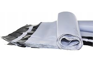 ALLBAGS 50 plastikowych torebek wysyłkowych, samoprzylepnych i nieprzezroczystych torebek wysyłkowych z tworzywa sztucznego (A3 310 x 420 mm)