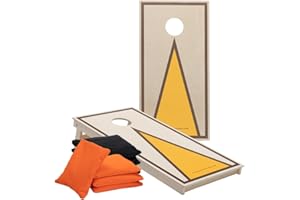 ‎WICKED WOOD GAMES Cornhole Set – 120 x 60 cm - Sackloch Spiel – Wicked Wood – offiziell ACL-lizensiertes Set of Boards – 2 x 4 Cornhole säckchen 450gr - Cornhole Spiel Outdoor
