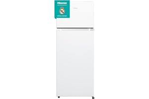 Hisense MTM55205E - Frigorífico Dos Puertas, Calss E, Capacidad 206 L Neto, Alto 143 cm,Cajón Frutas y Verduras,Iluminación led, Puertas Reversibles, Silencioso 40 dBA, Color Blanco