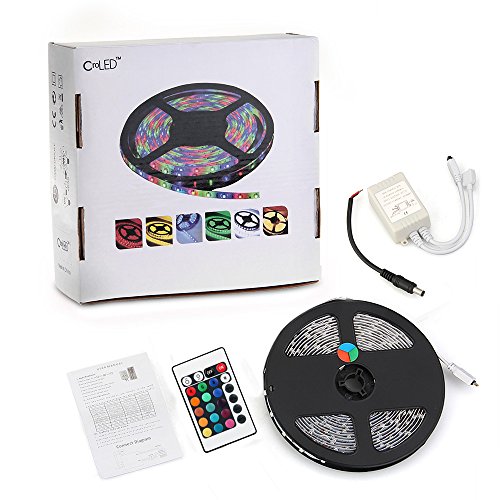 CroLED 5 m 300 SMD LED striscia Strip RGB con 24 tasti controller (nessun Trasformatore)