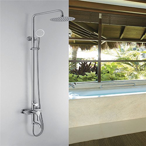 Preisvergleich Produktbild Lalaky Badezimmer Wasserhahn Küche Wasserhahn Spültischarmatur Spülbecken Waschtischarmatur Mischbatterie Edelstahl-Lift Dusche Booster Dusche 98X45X8Cm Für Badezimmer Und Küchen