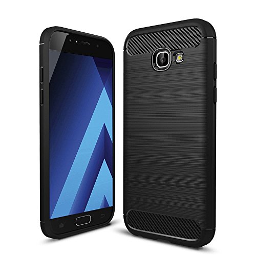 Samsung Galaxy A3 2017 Hülle Case, Elekin Soft-Flex Capsule Premium Schwarz TPU Handyhülle Schutzhülle Schmaler Telefonschutz für das Samsung Galaxy A3 2017 – Schwarz - 8