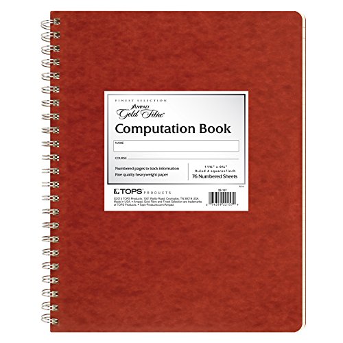 Ampad Computation Book, 4x4 Quad Ruled, 76 Sheets, 11-3/4" x 9-1/4", 1 per Pack (22-157)