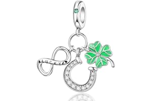 HappyStar Mom Love You Always Beads Charms, srebro wysokiej próby 925, odpowiednie do bransoletek Pandora Charms dla kobiet, wisiorki, koraliki, charmsy dla kobiet, prezent na Dzień Matki