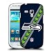 Produktbild Offizielle NFL Streifen Seattle Seahawks Logo Ruckseite Hülle für Samsung Galaxy S3 III mini