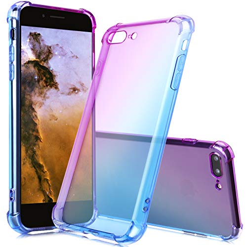 Fnbk Iphone Plus Silicone Case Purple Blue Color Gradient