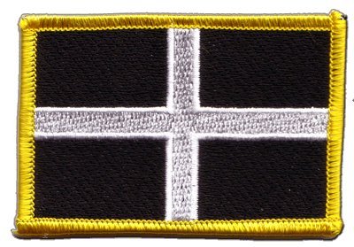Great Britain St. Piran Cornwall Flag embroidered Iron-On Patch