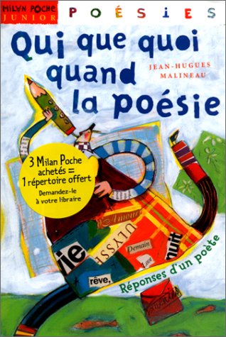 couverture de : Qui que quoi quand le po&eacute;sie