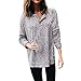 Produktbild Hanomes Damen pullover, Frauen O Hals Langarm T-Shirt Top Knopf Herbst Bluse
