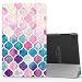 Produktbild MoKo Hülle für Fire HD 2016 8 Zoll - Ultra Slim Lightweight Smart Cover mit Durchschaubar Rückseite Schutzhülle und Auto Schlaf/Wach Funktion für Fire HD Tablet (Vorherige Gen - 2016), Buntes Mosaik