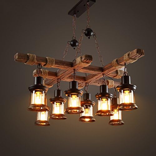Pendant chandelier Island Chandelier Boat Chandelier Café Bar Lamp Vintage Pendant Light Industrial Style Solid Wood Lighting Restaurant Chandelier