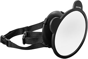 Maxi-Cosi Back Seat Car Mirror, Moves in Any Direction, Wide-Angle View, Crash Tested And Approved, Quick Installation, 0 Month, Black, 2 Year Warranty