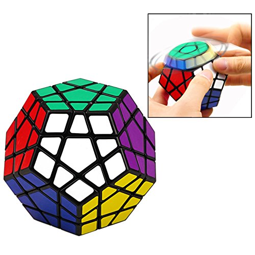 Preisvergleich Produktbild OFKPO Megaminx Zauberwürfel,Dodekaeder Magischer Würfel(Schwarz)
