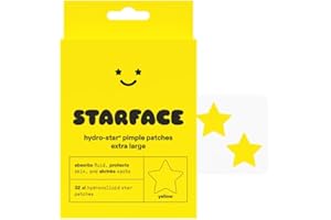 STARFACE WORLD Starface XL Big Star, parches hidrocoloides grandes para espinillas, absorben líquidos y reducen el enrojecimiento, bonita forma de estrella, cuidado de la piel vegano y libre de crueldad animal (32