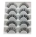 Produktbild LuckyGirls 5 Paar Luxuriöse 3D Falsche Wimpern Flauschigen Kreuz Natürliche Lange Augen Wimpern Make-up