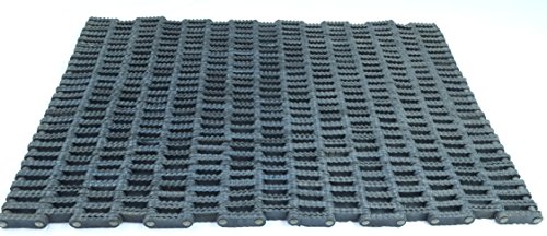 Preisvergleich Produktbild Gummi-Gliedermatte Gummi-Streifengliedermatte Gummimatte robuste Eingangsmatte (ca. 80 x 57 x 2,0 cm)