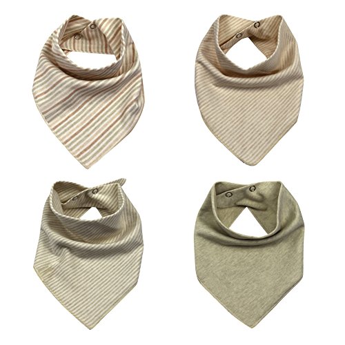 Andy's Share 4 teilige Babylätzchen Bio-Baumwolle Lätzchen Baby Latz