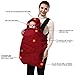 Bebamour Cover for Baby Carrier Reversible Wind Cloak Warm Cover (Red)