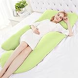 O&N Schwangere Kissen Schwangerschaft Kissen Seitenschläferkissen Multifunktionale Schwangere Frauen Kissen 165*80cm