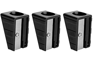 VGEBY Cue Tip Shaper, 3-częściowy Cue Tip Shaper, przenośny Cue Tip Trimmer, Shaper, Tapper, narzędzie naprawcze, akcesorium (czarny) do Cue