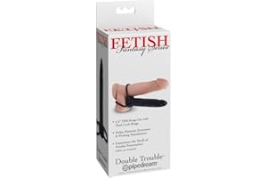 Pipedream Fetish Fantasy Series Double Trouble, Black, 14,4 cm