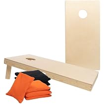 Mini Kit Cornhole Red Zone ACL - 60x30cm Avec 2 Planches Et 8 Sacs - Compact Portable