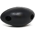 ZEROplus Synthetic Rubber Oval Door Buffer with Two Fixing Holes, (68mm x 35mm x 38mm)