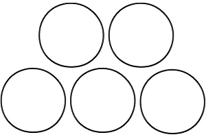 UHATa FKM O-Ring 65mm ID, 69mm OD, 2mm Width Washer Gasket Sealing-Applications for Auto Plumbing Faucet Air Gas Repair-[Qty 5 Black]