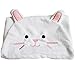 TopTie Microfiber Towel Wraps Poncho, Hooded Bathrobe, Animal Shaped - Cat,S