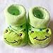 HuntGold Cute Baby Kid Toddler Newborn 3D Cartoon Short Sock Slipper Shoe Children Bootie(frog)