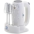 KENT Hand Blender 150W (16050), 5 Speed Control, 100% Copper Motor, Multiple Beaters, Overheating Protection, Food Grade Plastic Body IN_74455 15.3 x 14.5 x 20 cm White
