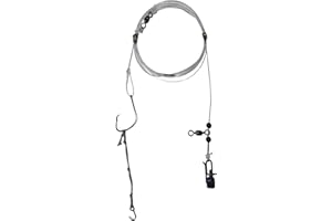 Cox & Rawle Dongle Rig-Braid - New Classic Rig Featuring Mutsu Circle Hook for Tope, Smooth-Hounds, Bass, and Cod - Flowing Trace Design