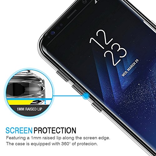 iVoler Funda Samsung Galaxy S8 Slim Fit Samsung Galaxy S8 Funda Carcasa Case Bumper con Absorci  n de Impactos y Anti-Ara  azos Espalda Case Cover para Samsung Galaxy S8 - Transparente