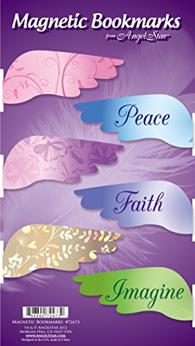 Angelstar 72473 Engel Flügel Magnetische Lesezeichen, 6 Stück, 2–1/2 Zoll - 4