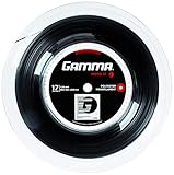 - optimale Spieleigenschaften Gamma Tennissaite Moto Schwarz 17 (1.24 mm) 200 m Rolle, GZMOR