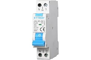 A2ZWORLD ZOREI Interruttore Magnetotermico Differenziale, 1P+N 220V Da 1 Modulo DIN, RCBO 1P+N 6kA 30mA C25 25A