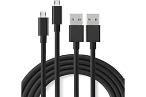 JTMM 2 Packs Replacement USB Charger Cable for Fire Tablets Kindle eReaders, Fire HD 8 HD 10, Kindle Paperwhite Voyage Oasis (Made Before 2019) and other Device(Micro USB Cable-3.3ft)
