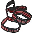 USI UNIVERSAL THE UNBEATABLE Figure 8 Power Lifting Grip Hook Wrist Wraps Black Made of Heavy Duty Neoprene, Padded Lifting Strap (7032, Pack of 1 Pair)