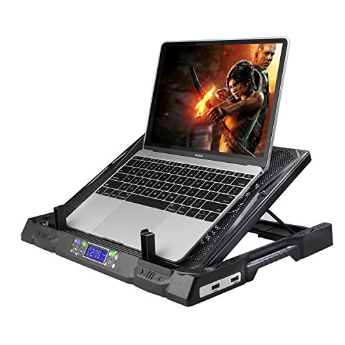 TeckNet 12-17″ Laptop Notebook Kühler Cooler – 2 Ventilatoren mit einstellbarer Windgeschwindigkeit, Ultra-tragbar und leicht, (2 Ventilators) - 2