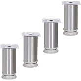 4 Adet Nobel Mobilya Masa Puf Sehpa Ayağı Ayarlanabilir Metal Ayak 10 cm
